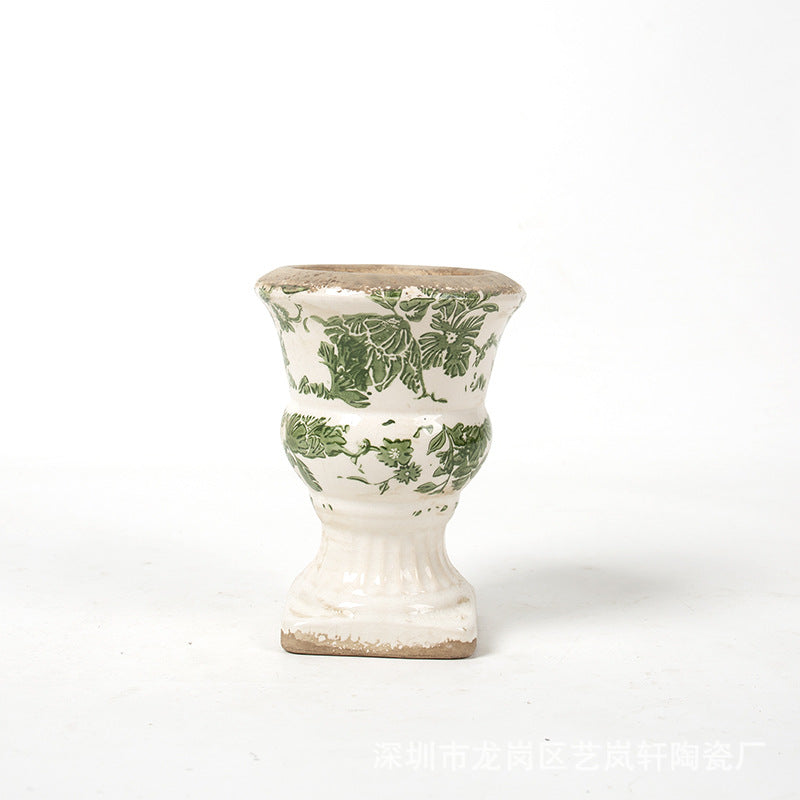 Floral Ceramic Planter Bowlift