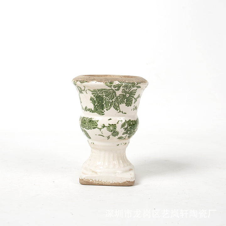 Floral Ceramic Planter Bowlift