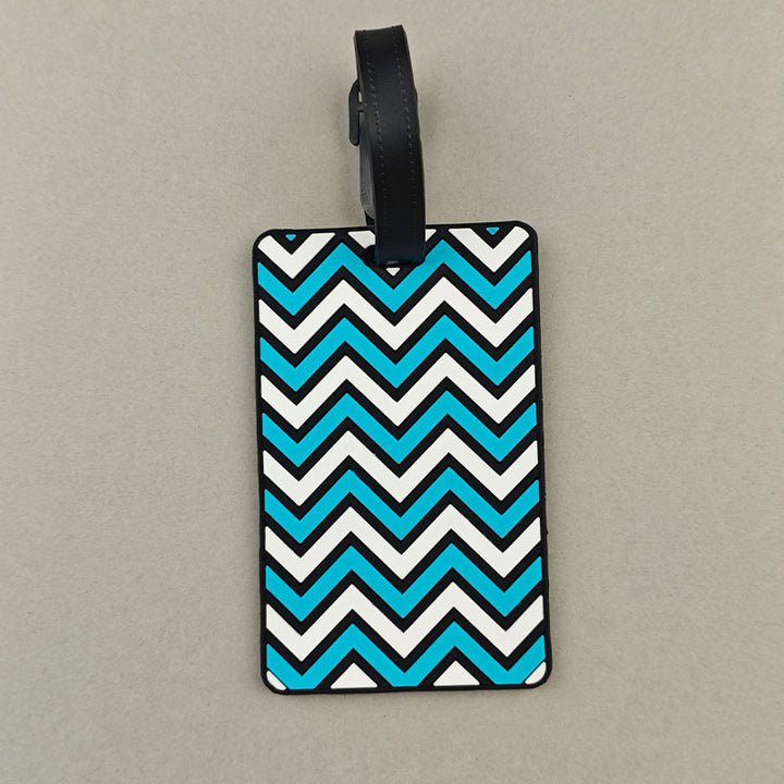 Unisex Chevron Pattern Travel Luggage Tag Bowlift