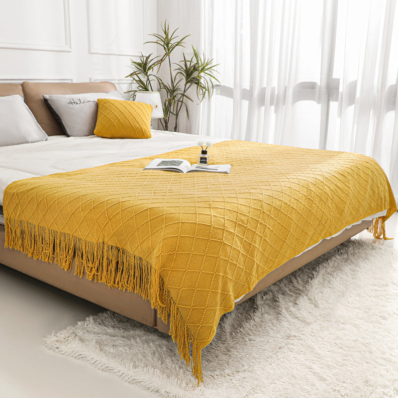 Cozy Knit Throw Blanket