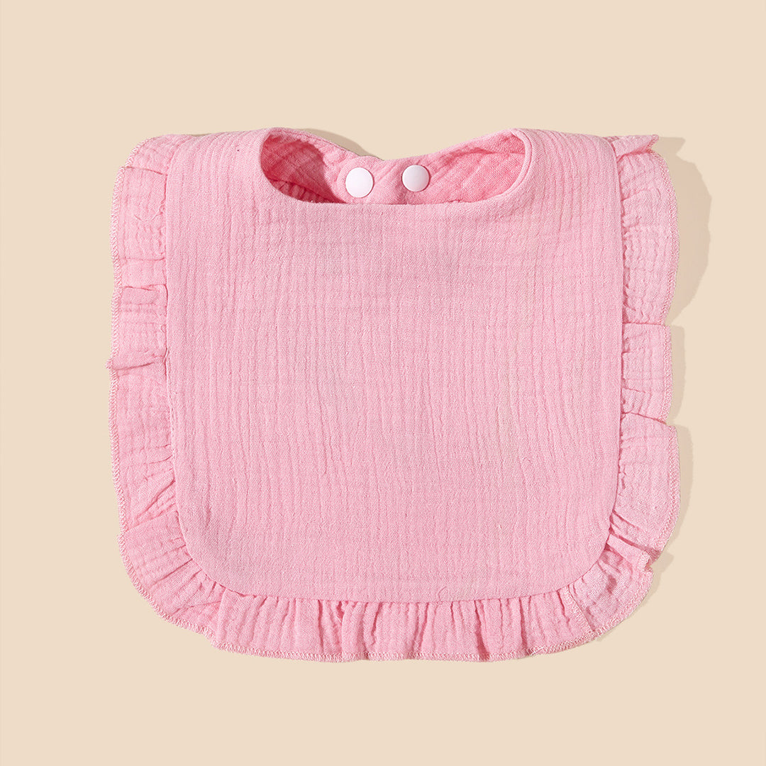 Soft Ruffled Muslin Baby Bib Bowlift