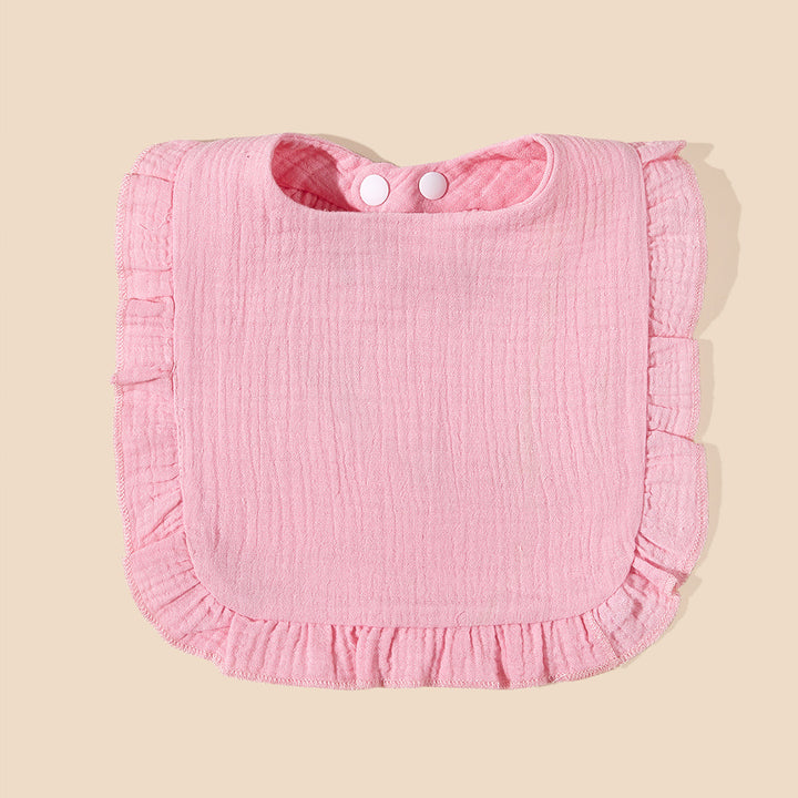 Soft Ruffled Muslin Baby Bib Bowlift