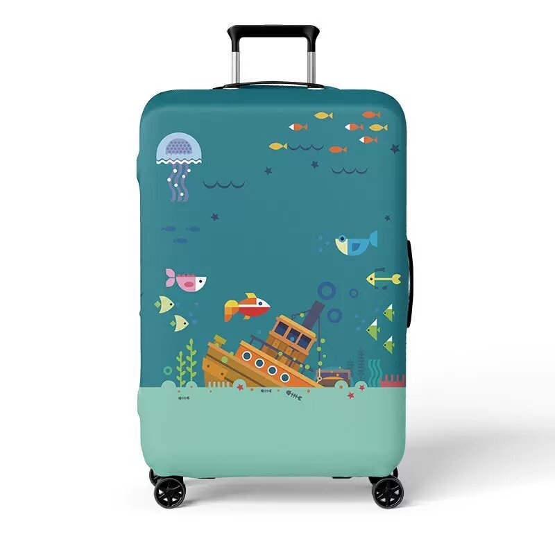 Women's hard shell suitcase with exciting travel motif Bowlift
