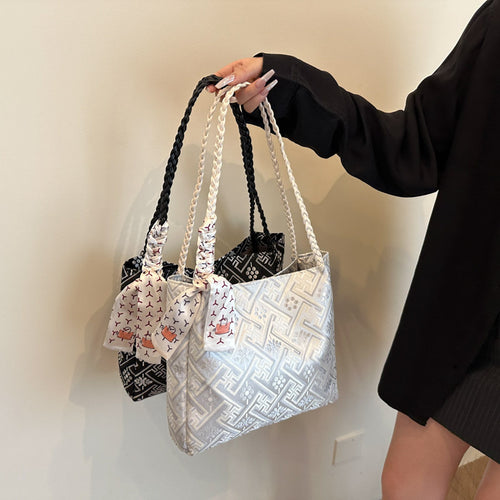 Elegant Patterned Tote Bag Bowlift