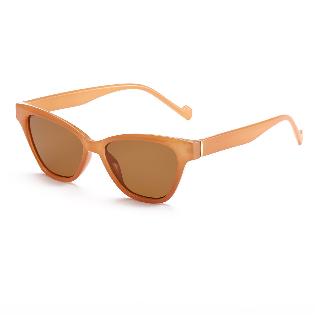Women Cat-Eye Sunglasses with Modern Leopard Print Bowlift
