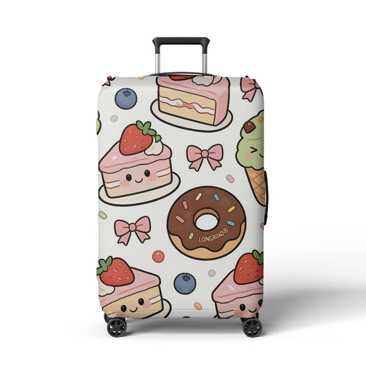 Women's suitcase cover with playful space design Bowlift