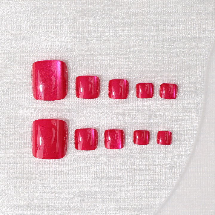Elegant Glossy Press-On Nail Set Bowlift