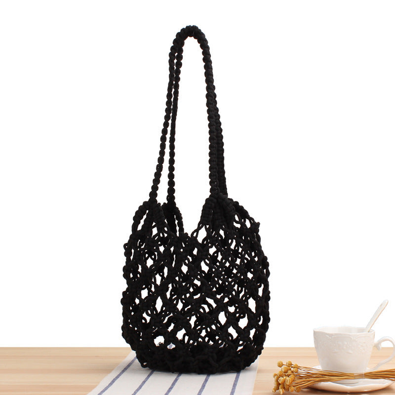 Trendy Macrame Beach Bag Bowlift