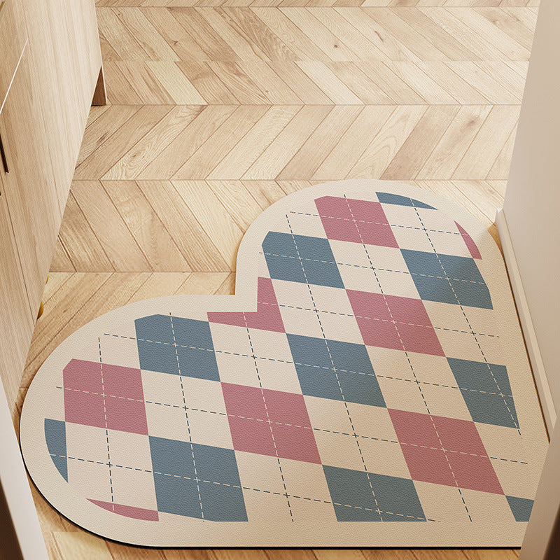Heart-Shaped Non-Slip Bath Mat Bowlift