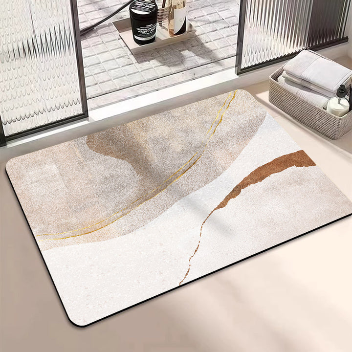 Elegant Vintage-Inspired Bath Mat Bowlift