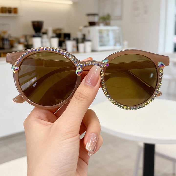 Crystal-Embellished Cat-Eye Sunglasses Bowlift