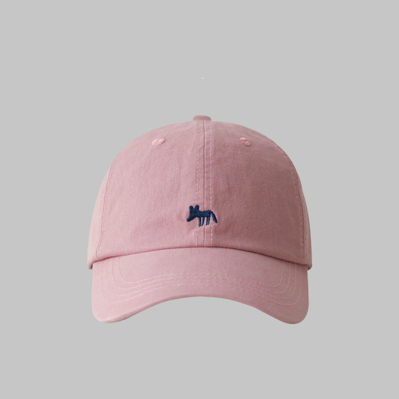 Women's Casual Embroidered Adjustable Baseball Cap Bowlift