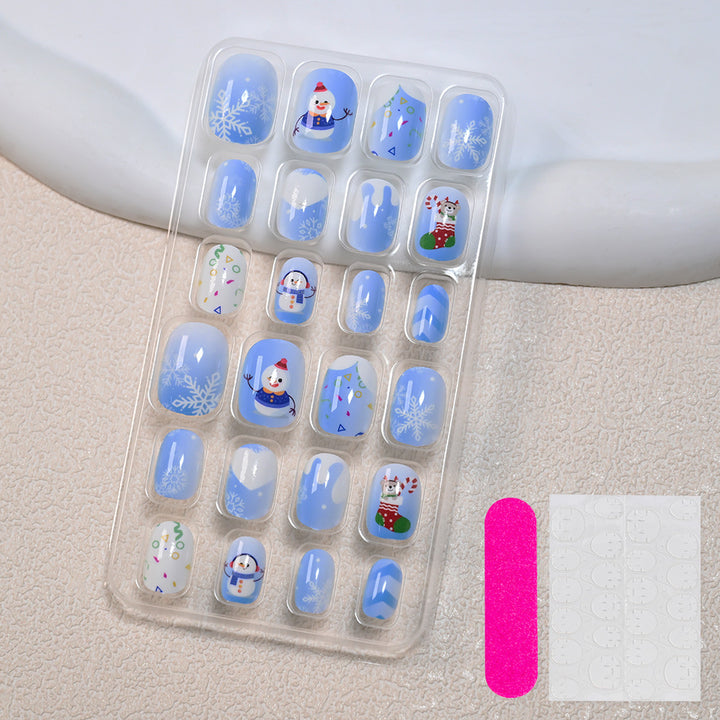 Themed Summer Beach Nail Art Press-On Nails Bowlift