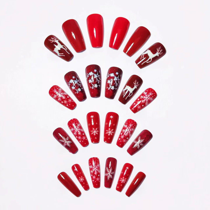 Festive Winter-Themed 3D Nail Art Bowlift