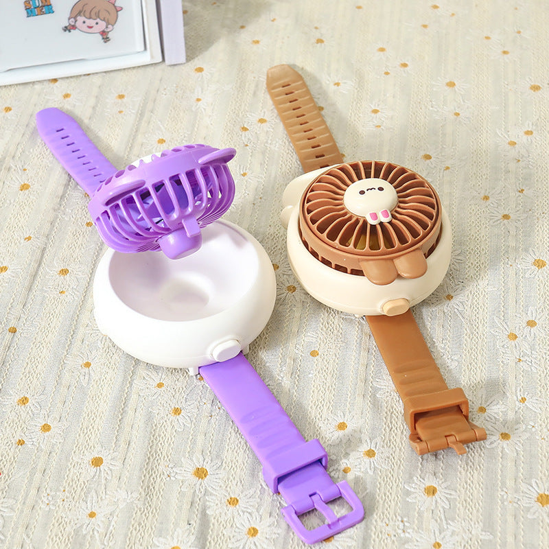 Women's portable handheld fan in cute rabbit design Bowlift