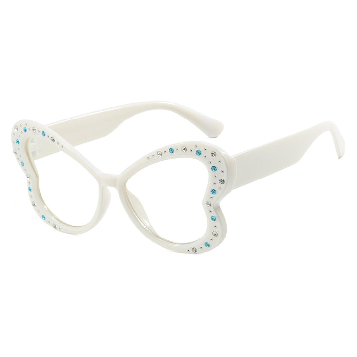 Women's playful heart-shaped sunglasses with glitter accents Bowlift