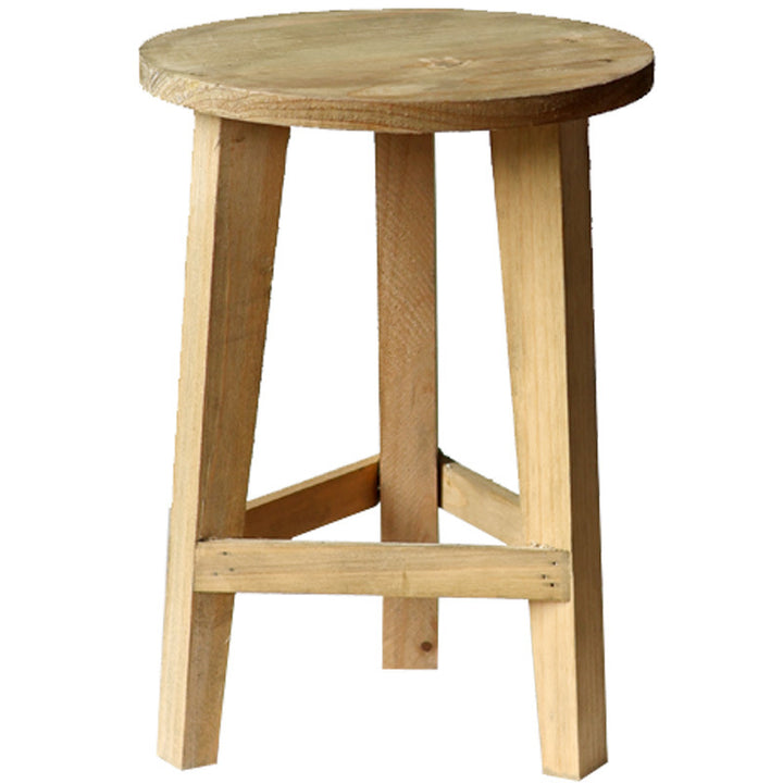 Rustic stool made of solid wood Bowlift
