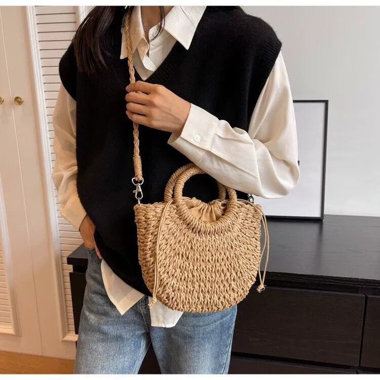 Trendy bag with round opening Bowlift