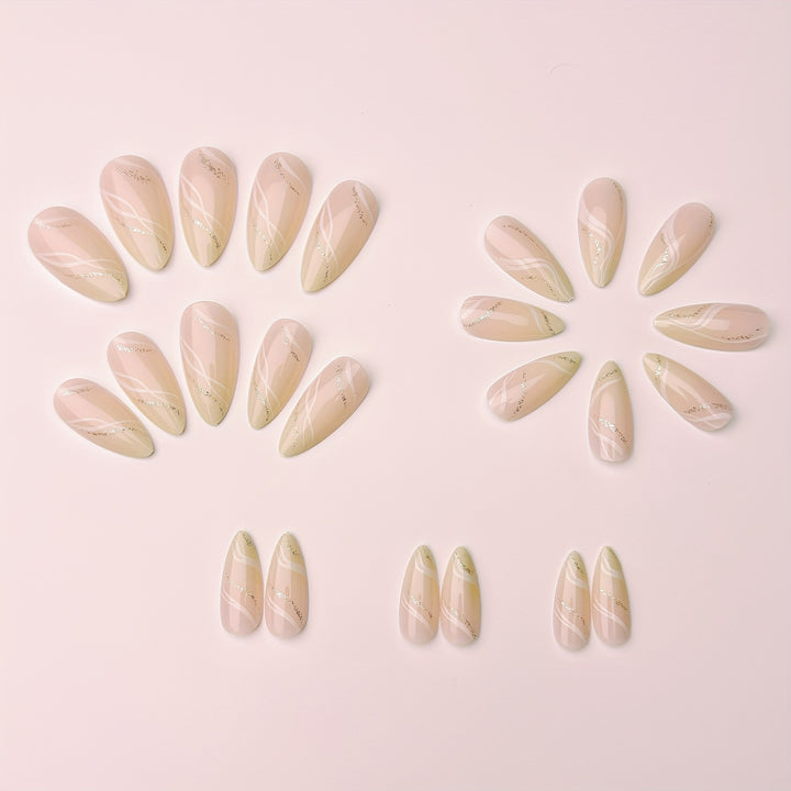 Elegant Marble Effect Nail Art Bowlift