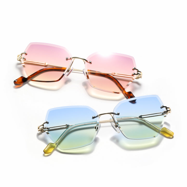 Women's modern sunglasses with stylish hexagonal frame Bowlift