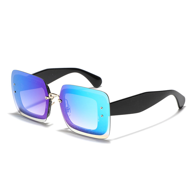 Women's square sunglasses with innovative frame Bowlift