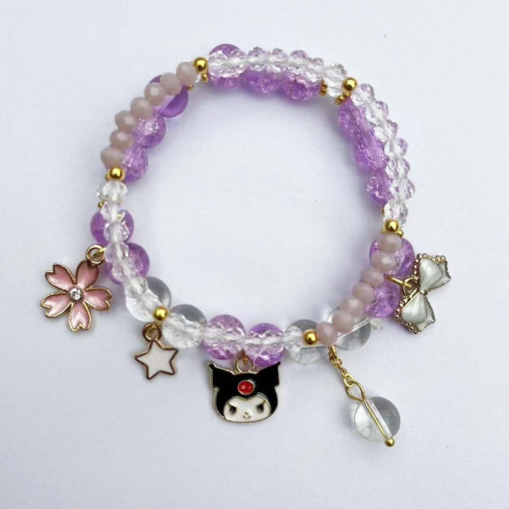Elegant bracelet with animal and glitter pendants Bowlift