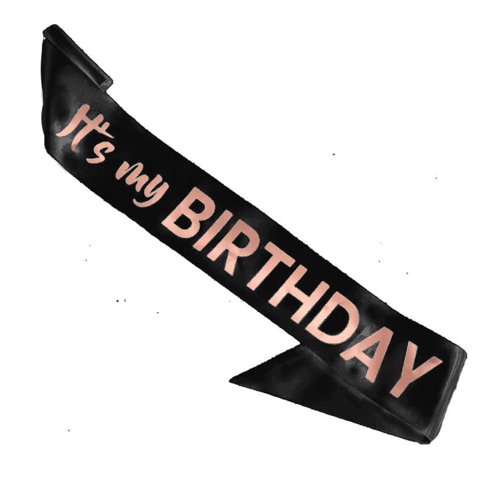 Ladies Festive Birthday Band with Glitter Design Bowlift