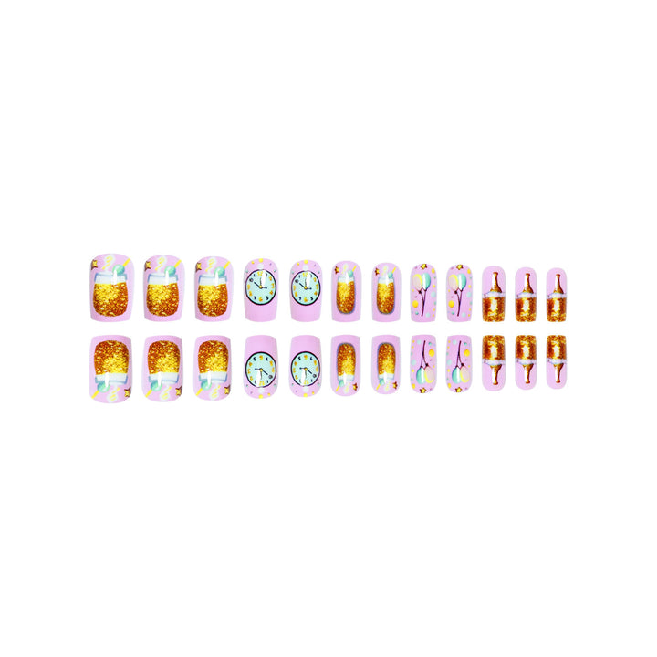 Festive Celebration Press-On Nail Art Bowlift