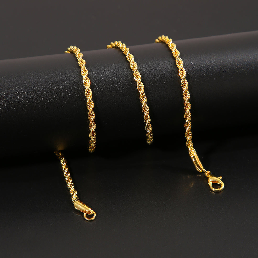 Twisted Rope Chain Necklace Bowlift