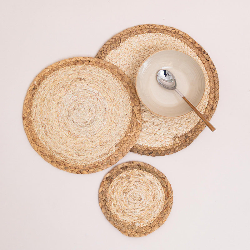 Rustic Round Weaving Coaster Bowlift