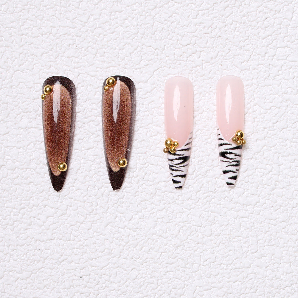 Artistic Stiletto Press-On Nails Bowlift