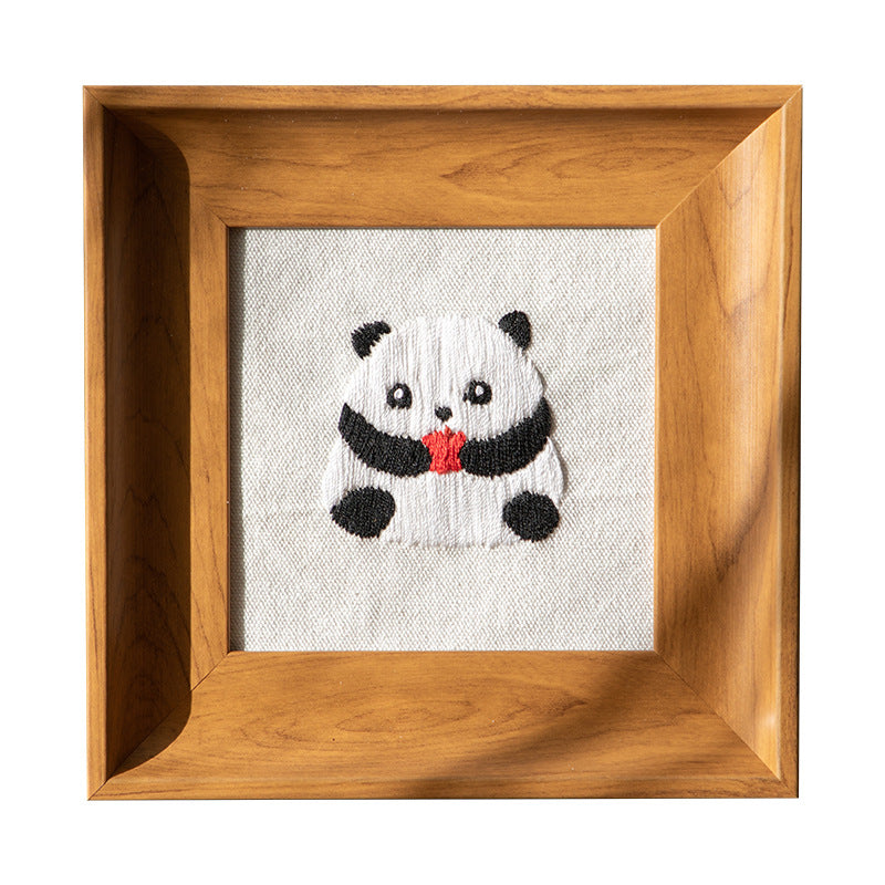Embroidered Cat Art Frame