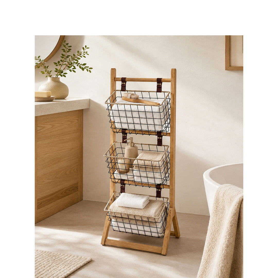 Multifunctional Wire Basket Stand Bowlift