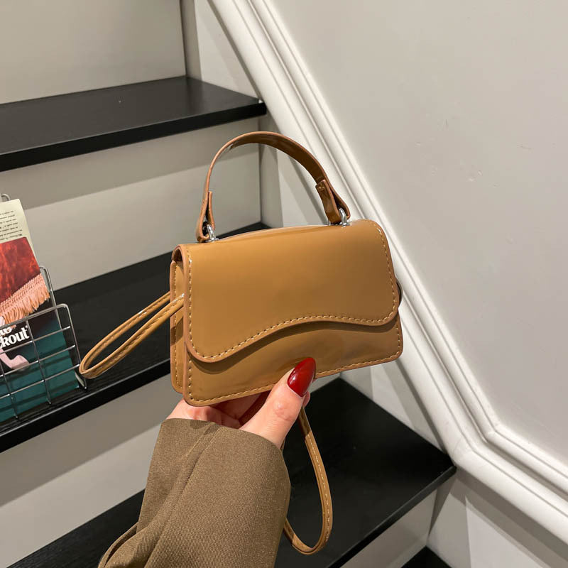 WoStylish Patent Leather Mini Handbag Bowlift