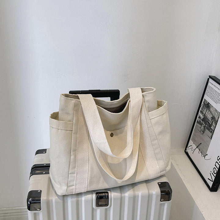 WoMulti-Pocket Casual Utility Tote Bag Bowlift