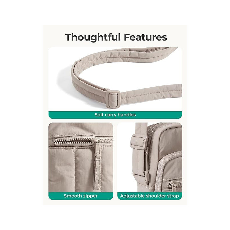Practical shoulder bag with multiple compartments Bowlift