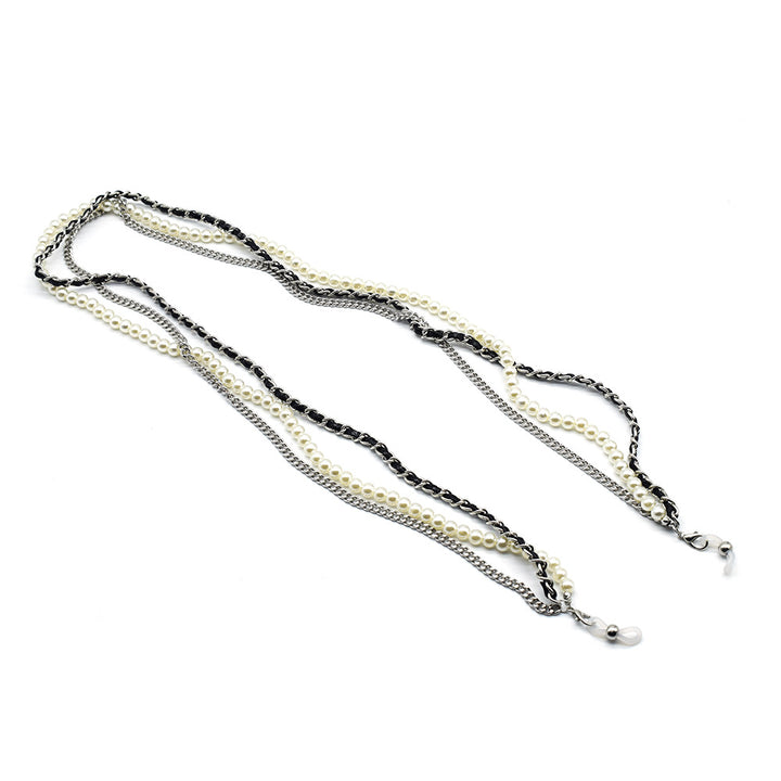 Elegant Multi-Strand Beaded Eyewear Chain Bowlift