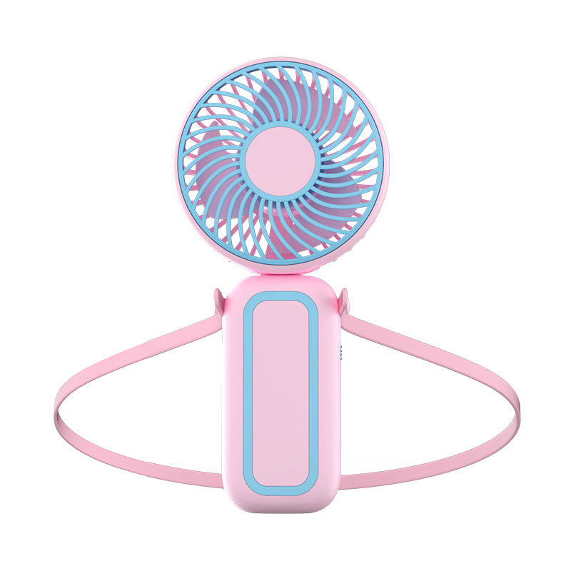 Women's Portable Neck Fan with Ergonomic Design and Adjustable Speed Control Bowlift