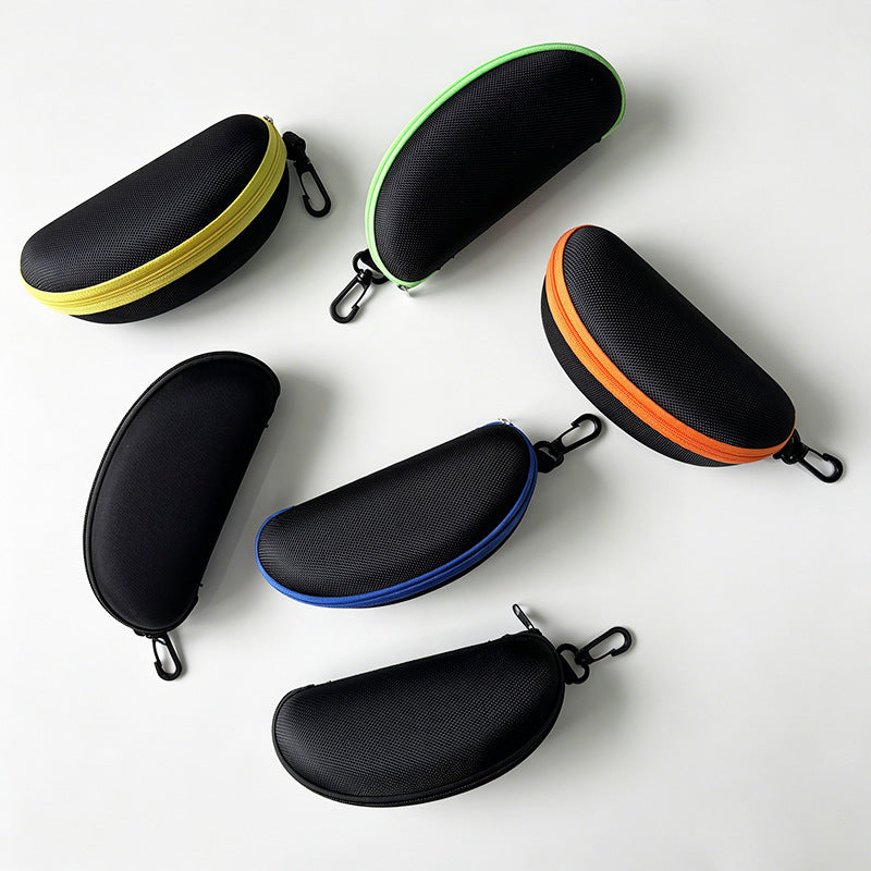 Protective Semi-Rigid Zippered Sunglasses Case with Carabiner Bowlift