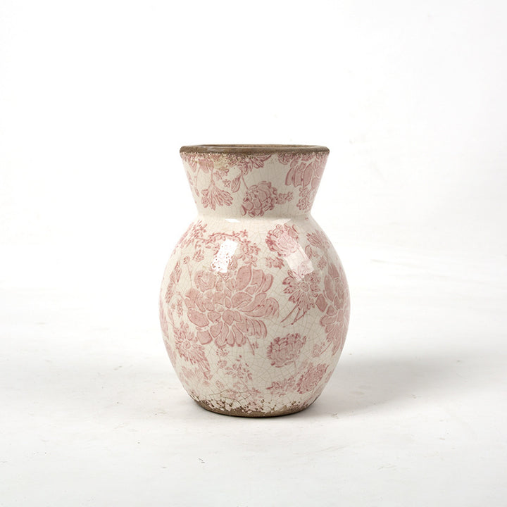 Floral Ceramic Vase Bowlift