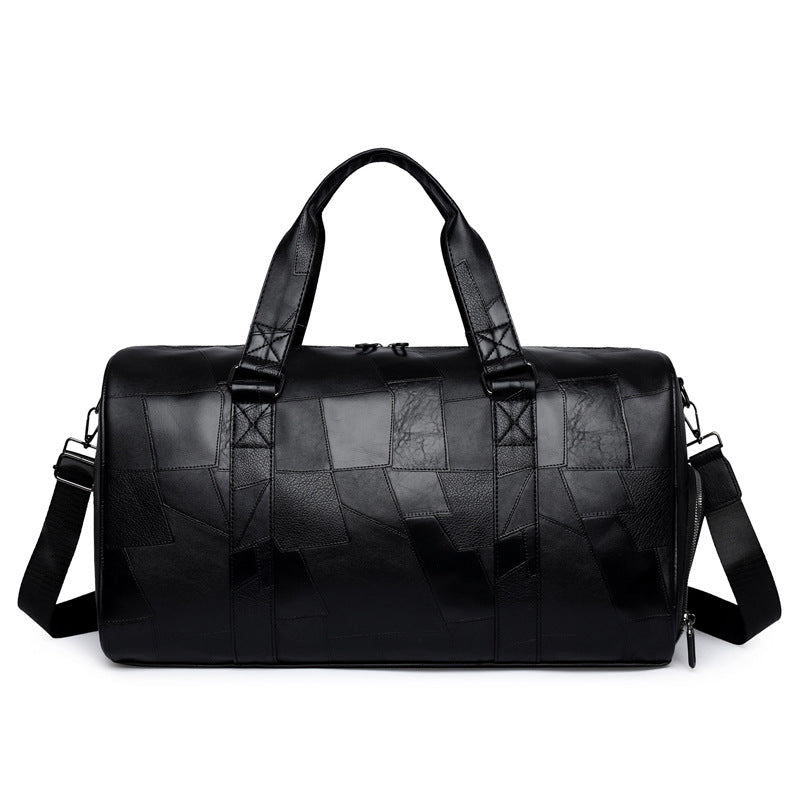 Premium Leather Weekender Duffel Bag Bowlift