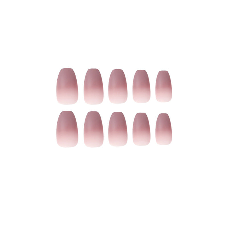 Artistic nail extensions with matte ombre effect Bowlift