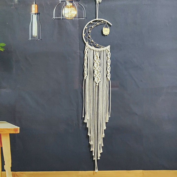 Macramé Moon Wall Hanging Bowlift