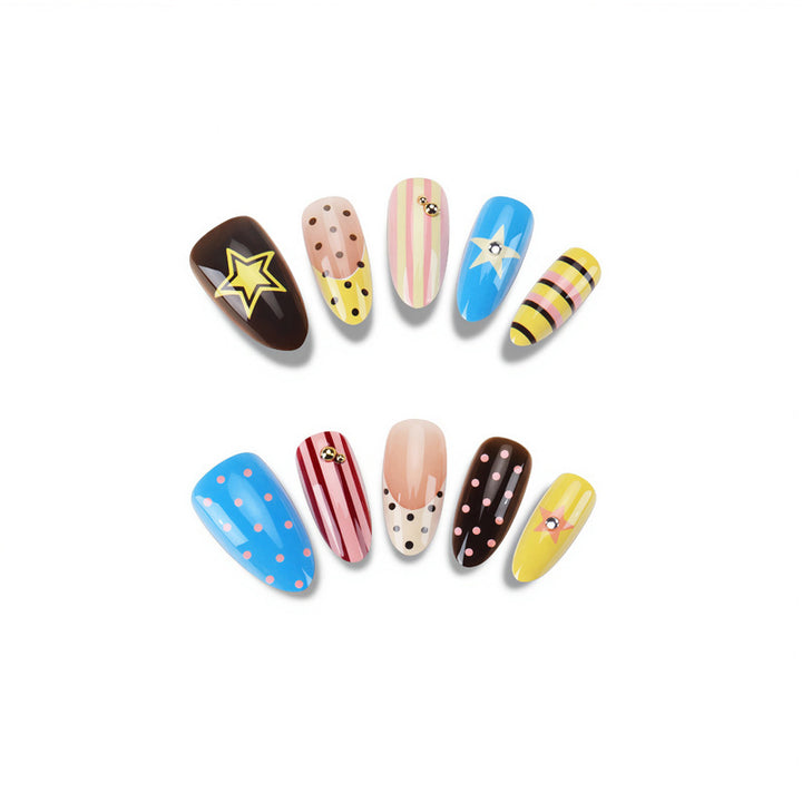 Creative Themed Press-On Nails Bowlift