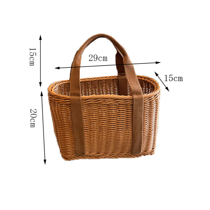 Women Handmade Storage Basket Made of Natural Material Bowlift