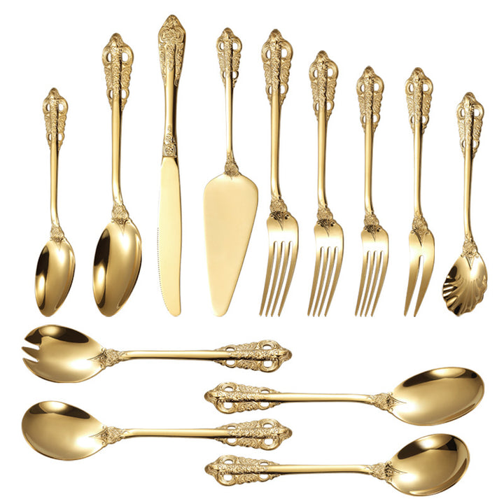Elegant fish fork with artistic handle design Bowlift