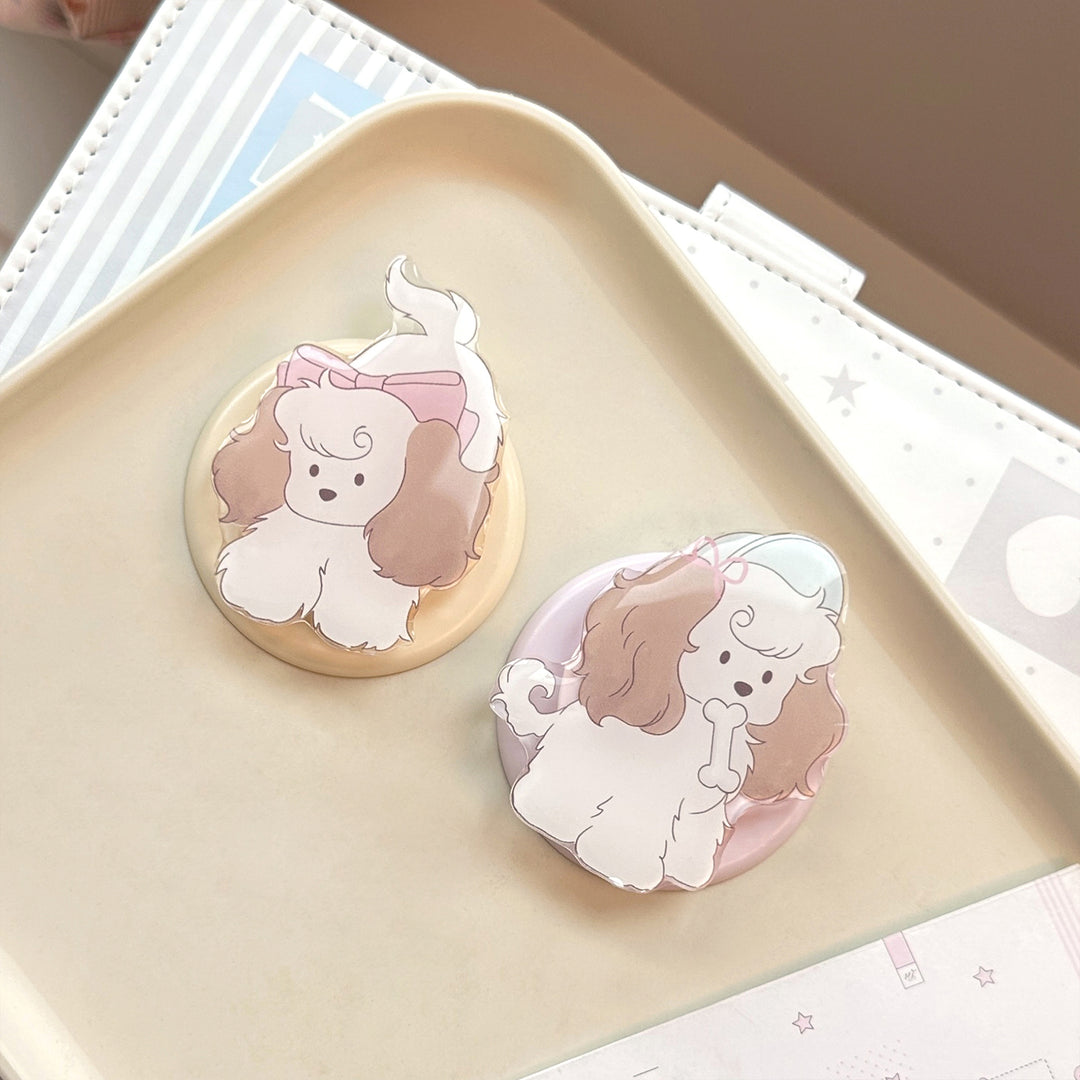 Playful refrigerator magnet in dog design Bowlift
