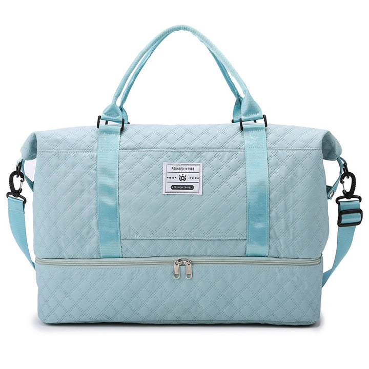 Multi-Pocket Quilted Duffle Bag