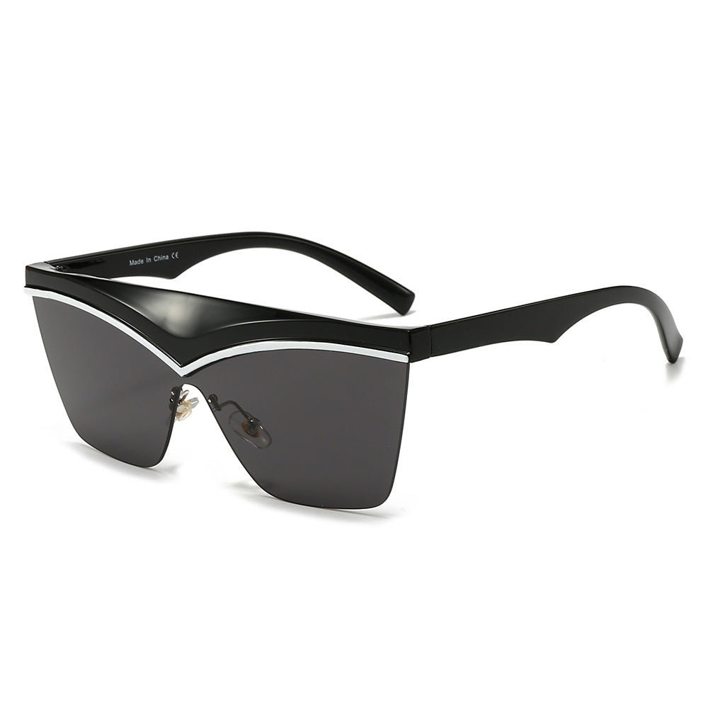 Ladies Designer Sunglasses with Asymmetrical Frame and High-Tech Lenses Bowlift