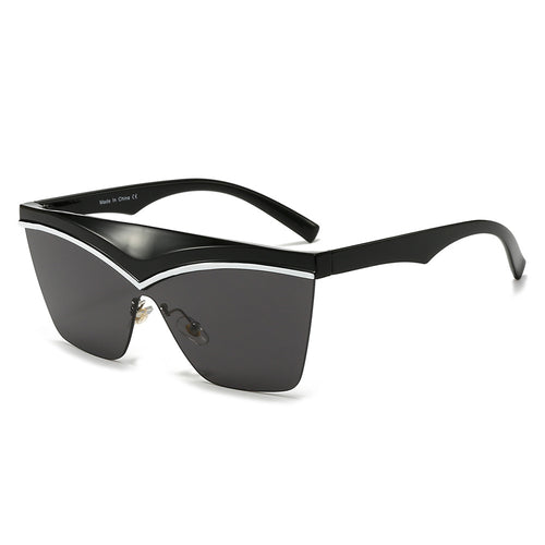 Ladies Designer Sunglasses with Asymmetrical Frame and High-Tech Lenses Bowlift